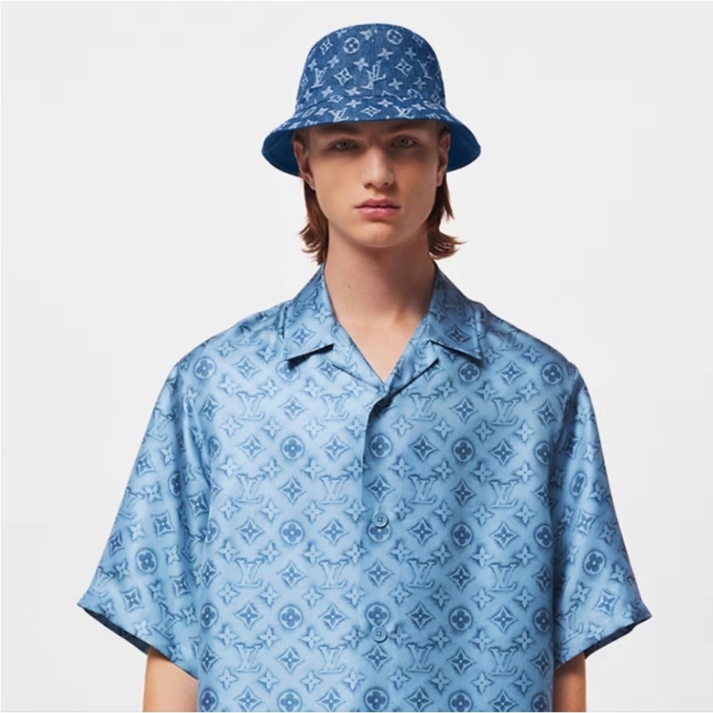 LV Denim bucket hat